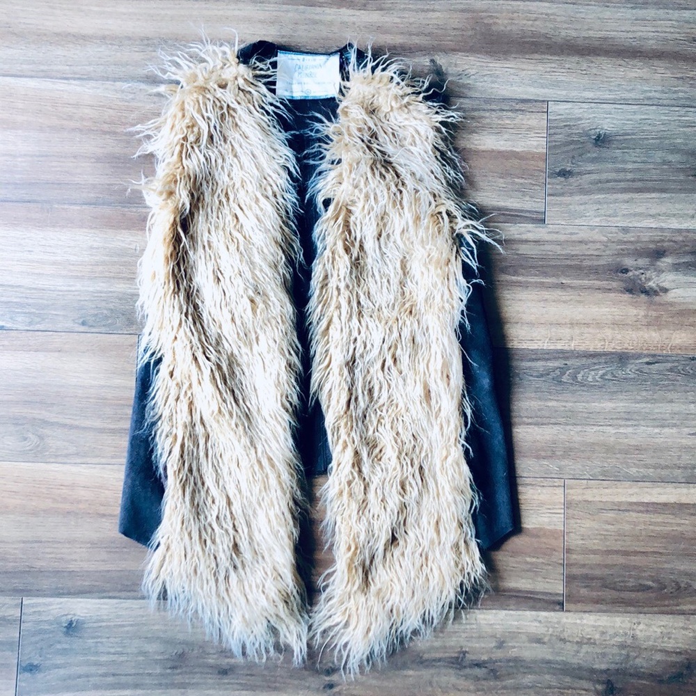 California Moonrise Vegan Shaggy Fur Vest